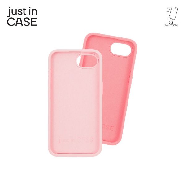 JUST IN CASE 2u1 Extra case MIX PLUS paket maski za iPhone 16e, roza - MIXPL120PK