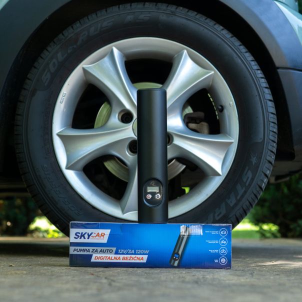 SKYCAR Pumpa za auto digitalna bežična 12V/3A 120W - 1010712