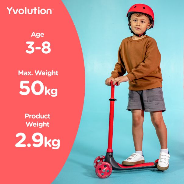 YVOLUTION Trotinet Yglider Kiwi crveni - 101258