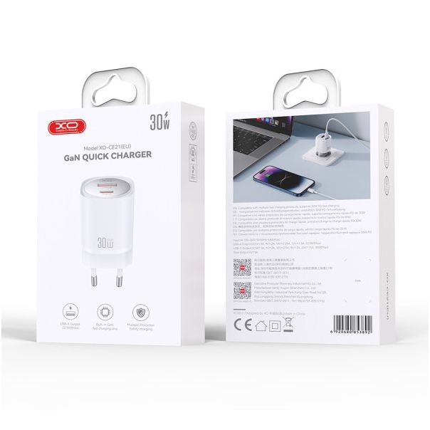 FOREVER Punjač 30w sa USB A i USB C konektorom - GSM176813