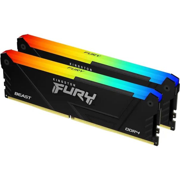 Memorija DDR4 32GB 3600MHz (2x16) Kingston Fury Beast RGB KF436C18BB2AK2/32 - KF436C18BB2AK2-32