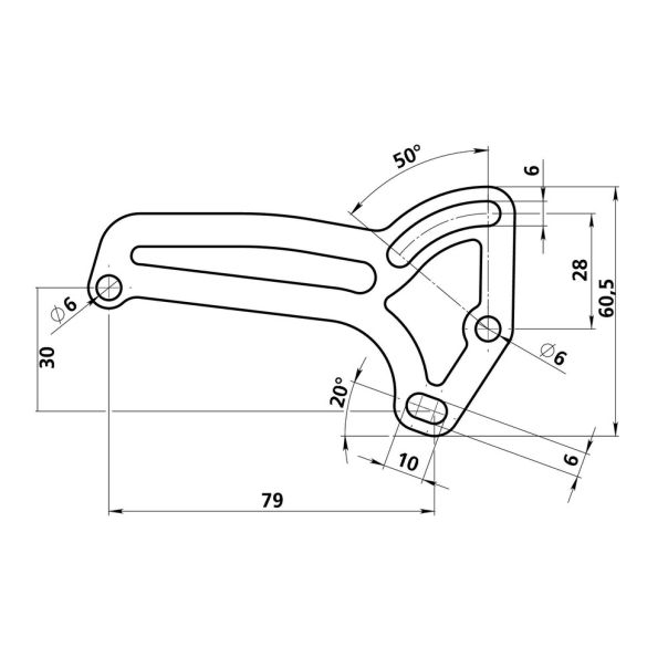 LAMPA Nosač tablice moped piaggio - 10187LAM001