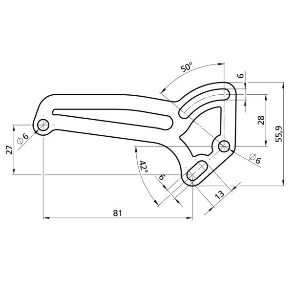 LAMPA Nosač tablice moped minarelli - 10188LAM001