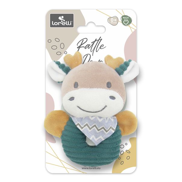 LORELLI Plišana zvečka Jelen, plava - 10191330006