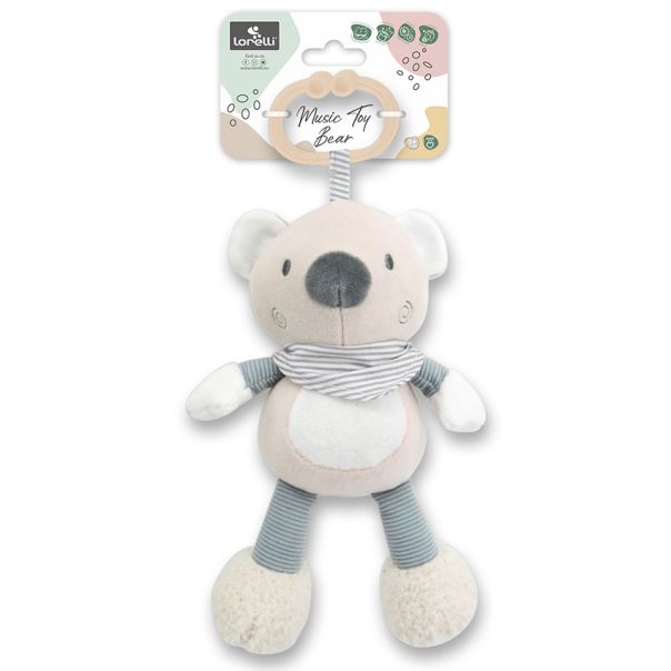 LORELLI Muzička plišana igračka za bebe Bear, bež - 10191440008