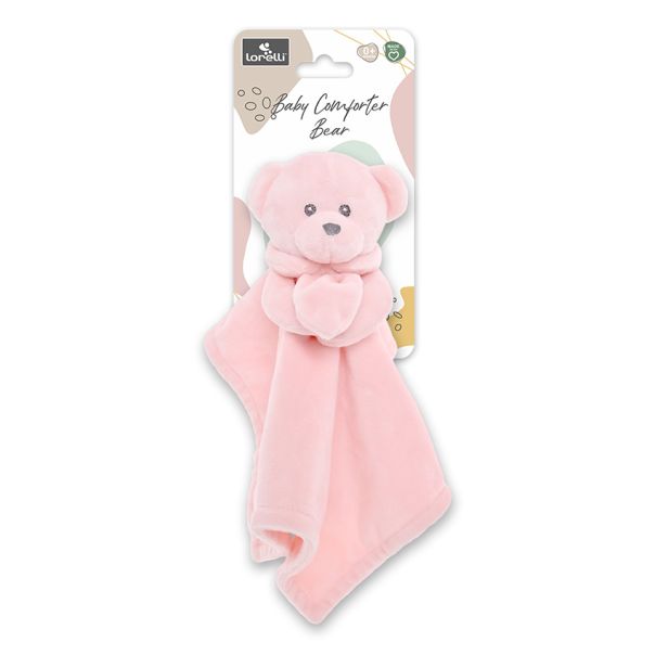 LORELLI Plišana igračka-ćebence za utehu Medved, roze - 10191610002