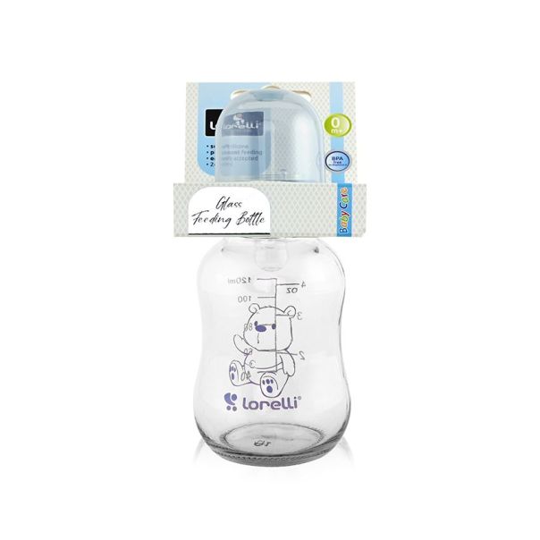 LORELLI Staklena flašica Moonlight blue 125ml 0m+ - 10200610004
