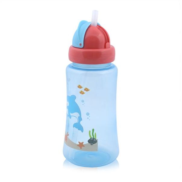 LORELLI Sportska šolja 300ml sa slamčicom i ručkama - Blue - 10200930001