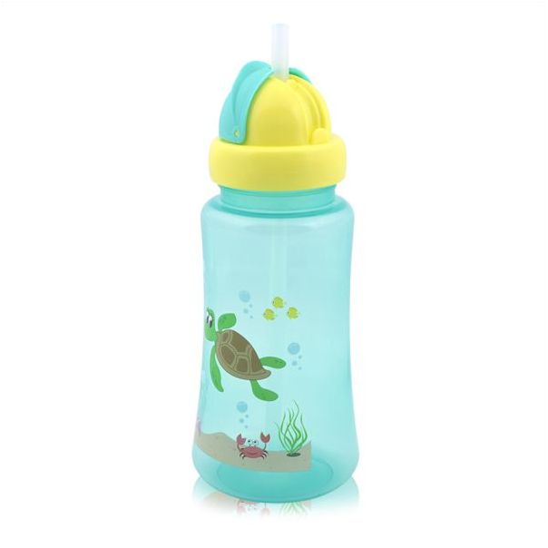LORELLI Sportska šolja 300ml sa slamčicom i ručkama - Green - 10200930003