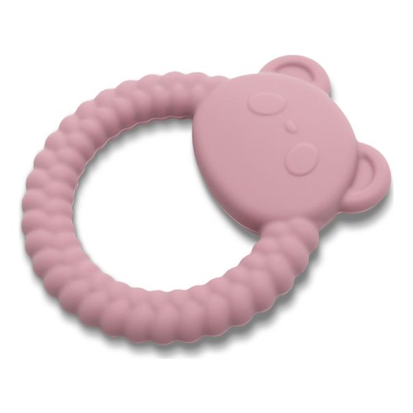 LORELLI SILIKONSKA GLODALICA ZA BEBE PANDA NATURAL - DEEP PINK - EP2740466