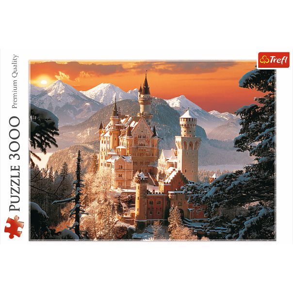TREFL Puzzle Neuschwanstein Winter Castle, Germany 33025 - 3.000 delova - T33025