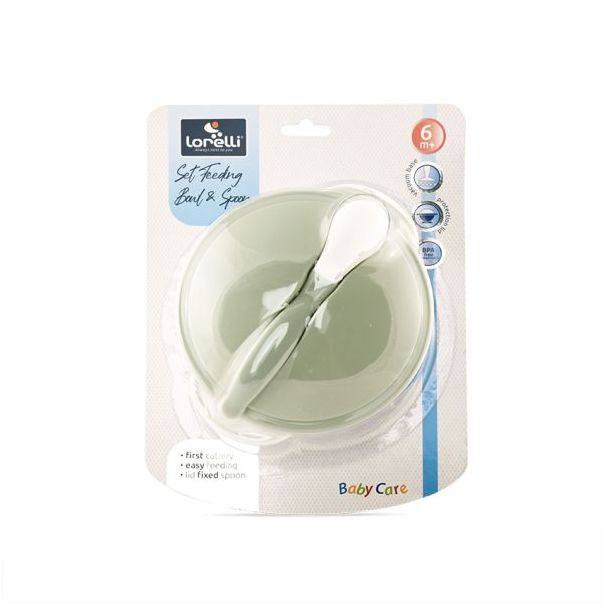 LORELLI Činija + kašika -Mint Green - 10230400006