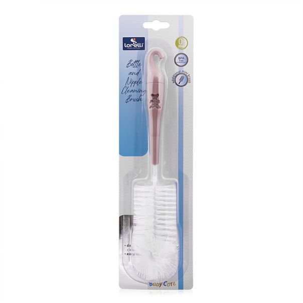 LORELLI Četka za čišćenje flašica i cucli, roze - 10240250003