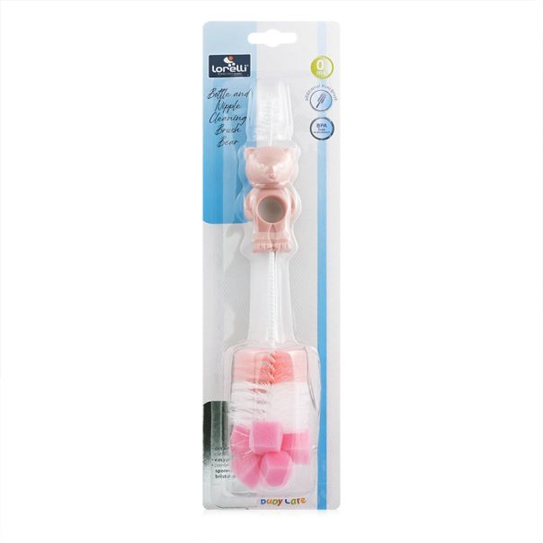 LORELLI BABY CARE CETKA ZA FLASICE I CUCLE BEAR - BLUSH PINK - EP2740986