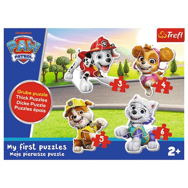 TREFL Puzzle 4u1 baby Paw Patrol 36136 - 3, 4, 5, 6 delova - 102614-36136