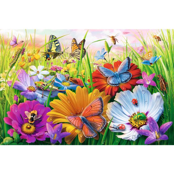 TREFL Puzzle za decu Insects in the meadow 23103 - 300 delova - 102712-23103