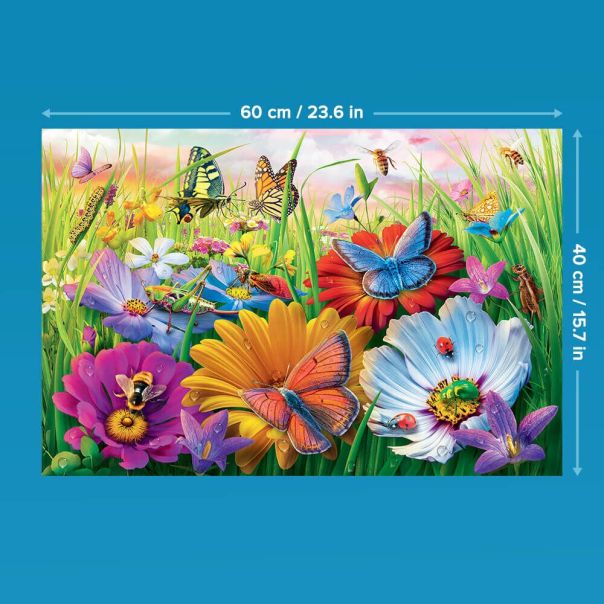 TREFL Puzzle za decu Insects in the meadow 23103 - 300 delova - 102712-23103