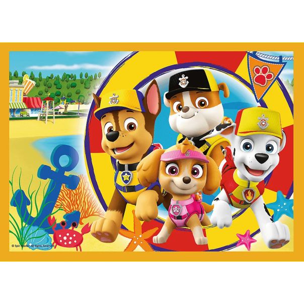 TREFL Puzzle 4u1 Holiday Paw Patrol 34395 - 54, 48, 35, 70 delova - T34395