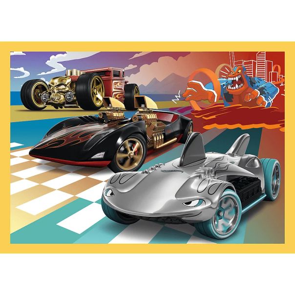 TREFL Puzzle 4u1 Hot Wheels Vehicles 34627 - 54, 48, 35, 70 delova - 102818-34627