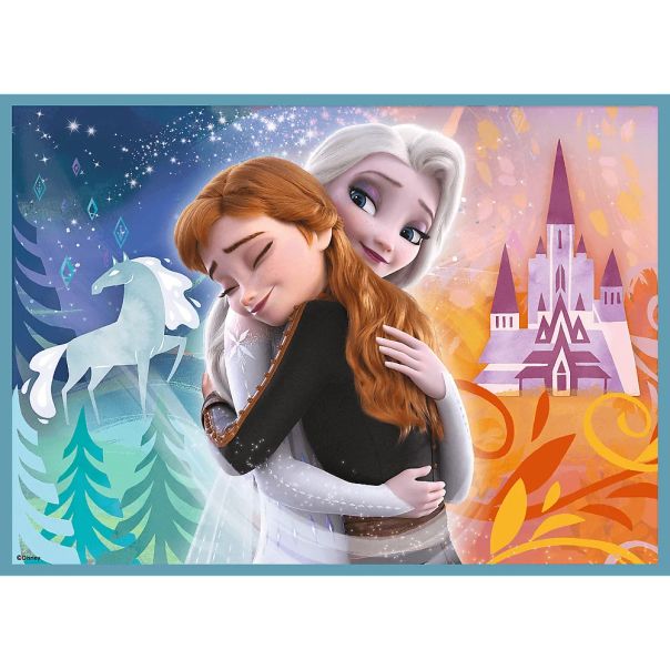 TREFL Puzzle 4u1 The Amazing World of Frozen 34381 - 12, 24, 20, 15 delova - 102820-34381
