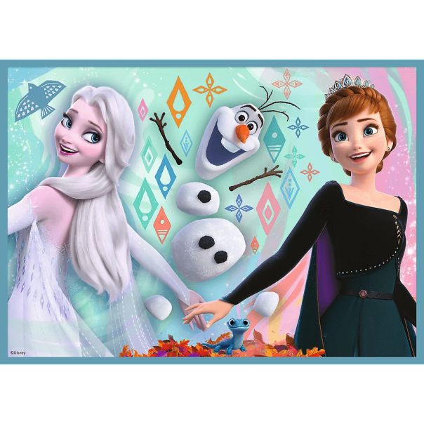 TREFL Puzzle 4u1 The Amazing World of Frozen 34381 - 12, 24, 20, 15 delova - 102820-34381