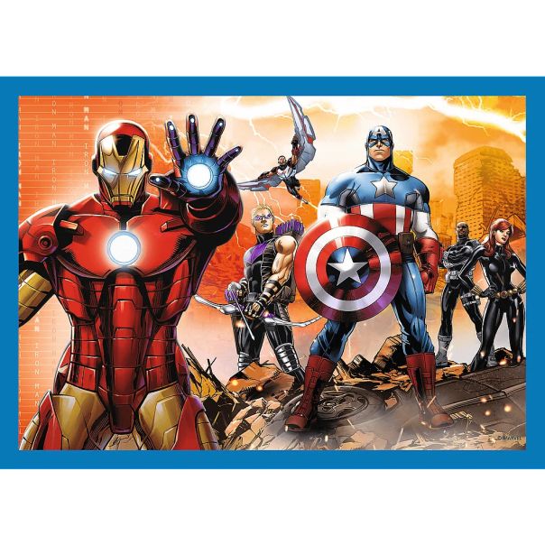 TREFL Puzzle 4u1 Brave Avengers 34386 - 54, 48, 35, 70 delova - 102821-34386