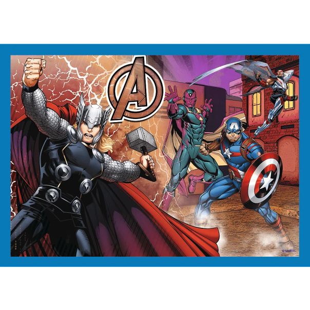 TREFL Puzzle 4u1 Brave Avengers 34386 - 54, 48, 35, 70 delova - 102821-34386