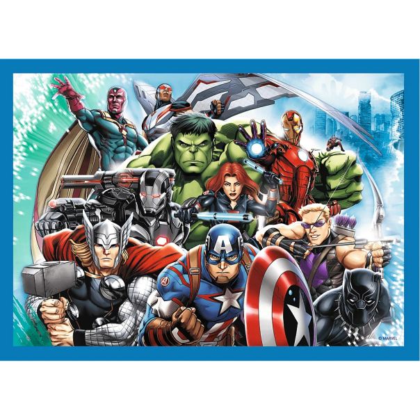 TREFL Puzzle 4u1 Brave Avengers 34386 - 54, 48, 35, 70 delova - 102821-34386