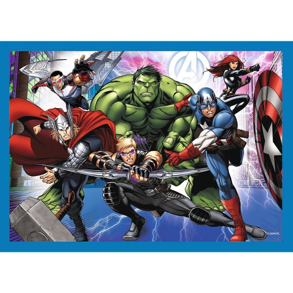 TREFL Puzzle 4u1 Brave Avengers 34386 - 54, 48, 35, 70 delova - 102821-34386