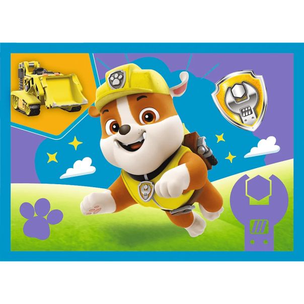 TREFL Puzzle 4u1 Paw Patrol, Running Puppies 34628 - 12, 24, 20, 15 delova - 102826-34628