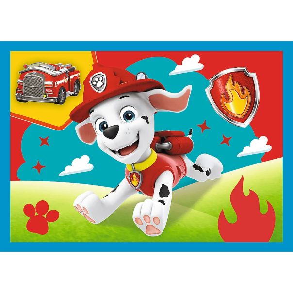 TREFL Puzzle 4u1 Paw Patrol, Running Puppies 34628 - 12, 24, 20, 15 delova - 102826-34628