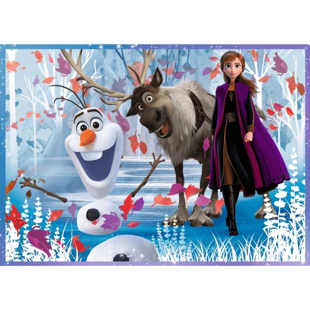 TREFL Puzzle 4u1 Frozen Journey into the unknown 34323 - 54, 48, 35, 70 delova - 102836-34323