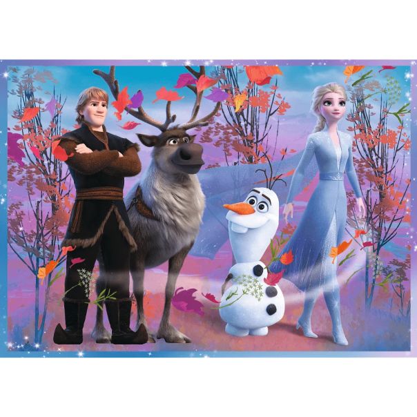 TREFL Puzzle 4u1 Frozen Journey into the unknown 34323 - 54, 48, 35, 70 delova - 102836-34323