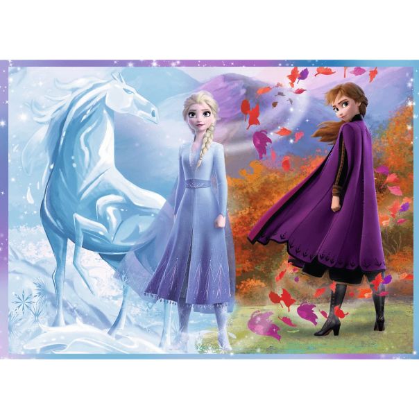 TREFL Puzzle 4u1 Frozen Journey into the unknown 34323 - 54, 48, 35, 70 delova - 102836-34323