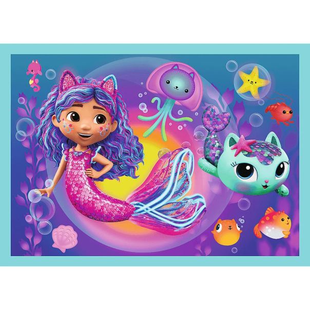 TREFL Puzzle 4u1 Gabby's Big Adventure 34670 - 54, 48, 35, 70 delova - 102839-34670