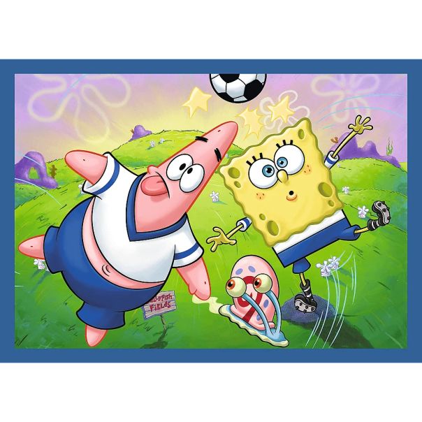 TREFL Puzzle 4u1 Sponge Bob's underwater life 34674 - 54, 48, 35, 70 delova - 102841-34674