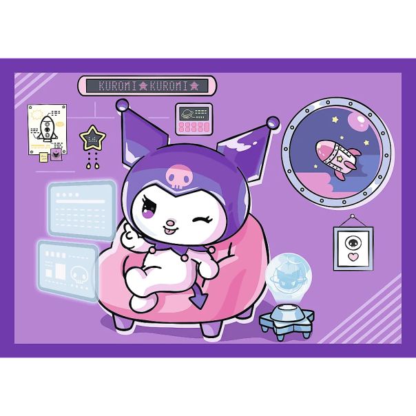 TREFL Puzzle 4u1 Kuromi Day 34676 - 54, 48, 35, 70 delova - 102842-34676