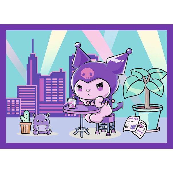 TREFL Puzzle 4u1 Kuromi Day 34676 - 54, 48, 35, 70 delova - 102842-34676