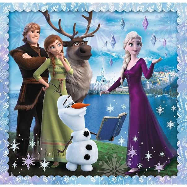 TREFL Puzzle 3u1 Frozen magical story  34853 - 50, 20, 36 delova - 102859-34853