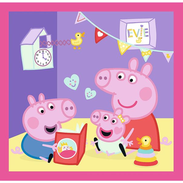 TREFL Puzzle 3u1 Peppa and friends 34873 - 50, 20, 36 delova - 102869-34873
