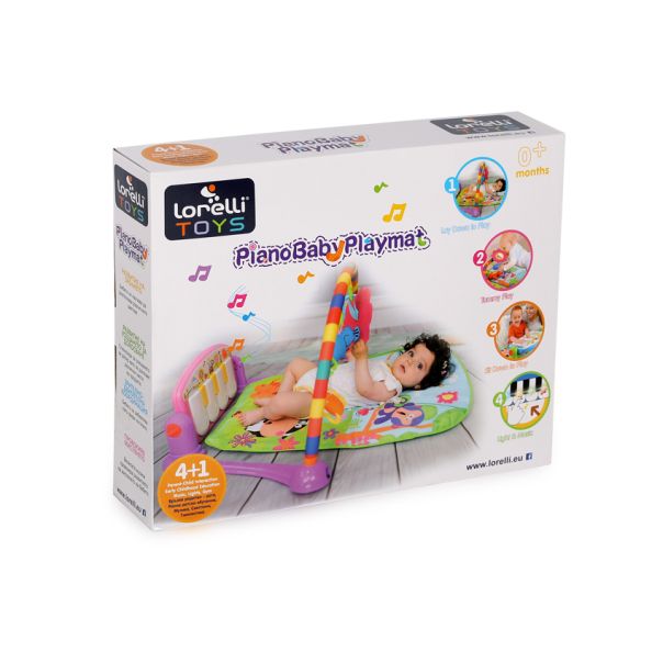 LORELLI Podloga za igru Piano (77x52cm) - pink - 10300260002