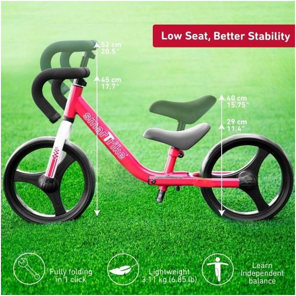 SMART TRIKE Bicikl Folding - Balance Bike Red - 1030500