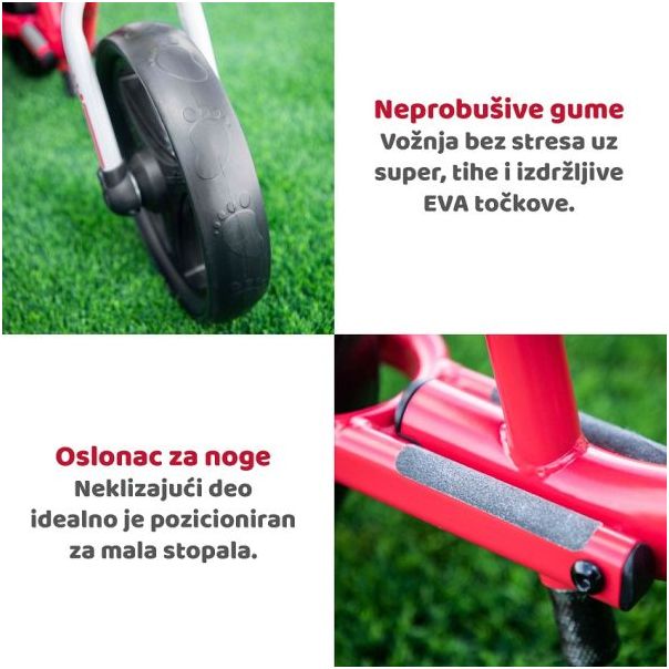 SMART TRIKE Bicikl Folding - Balance Bike Red - 1030500