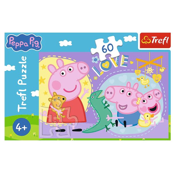 TREFL Puzzle Pepa Prase - 60 delova - 103137-17414