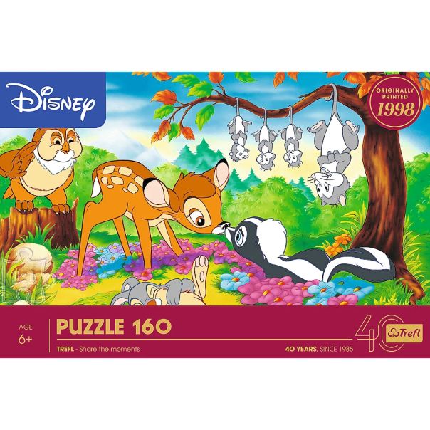 TREFL Puzzle 40th Anniversary of Trefl - Bambi and the Forest Friends 40054 - 160 delova - 103141-40054