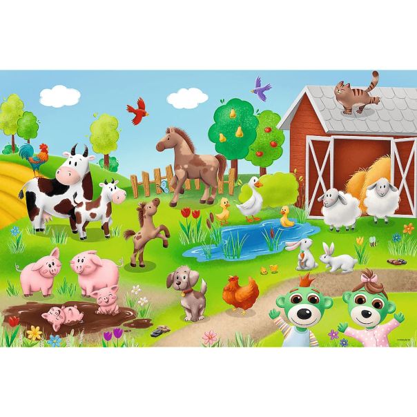 TREFL Puzzle maxi Bebe životinje i medvedići - 24 dela - 103222-14372