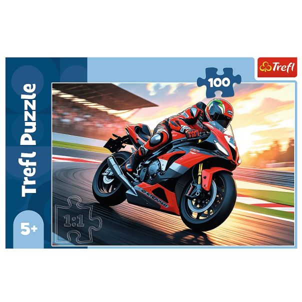 TREFL Puzzle Brzi motocikli - 100 delova - 103349-16489
