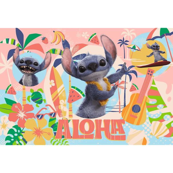 TREFL Puzzle Lilo & Stitch, Stitch i prijatelji u akciji - 100 delova - 103351-16495