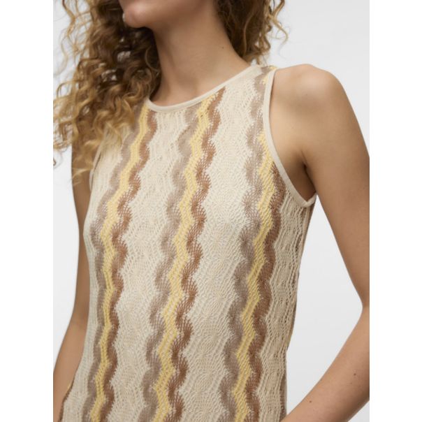 VERO MODA Ženska bež haljina teresa - EP3076275