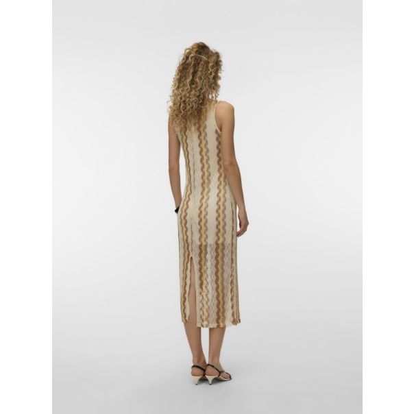 VERO MODA Ženska bež haljina teresa - EP3076275